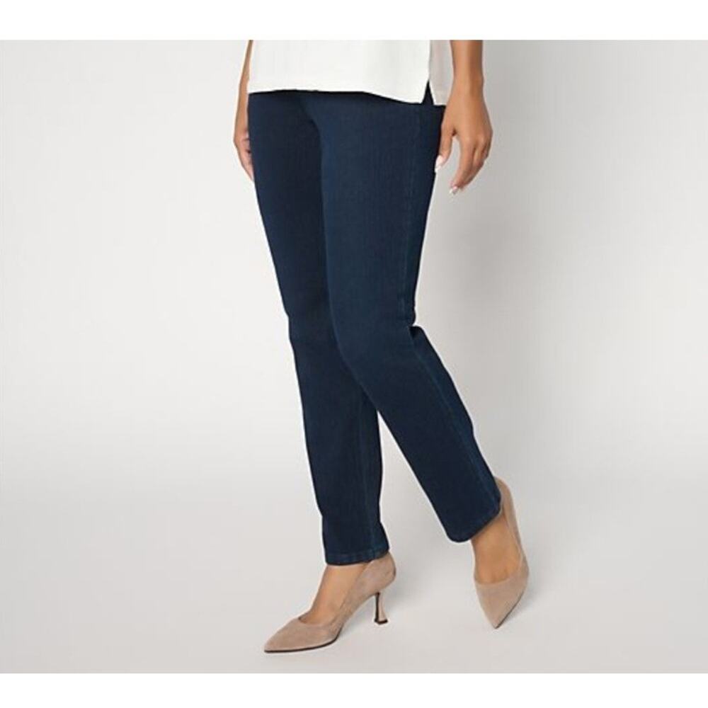 Women’s Dark Blue Straight-Leg Jeans
